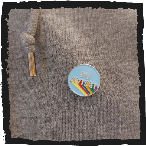 Pins anti-Bolsonaro "Eu avisei"